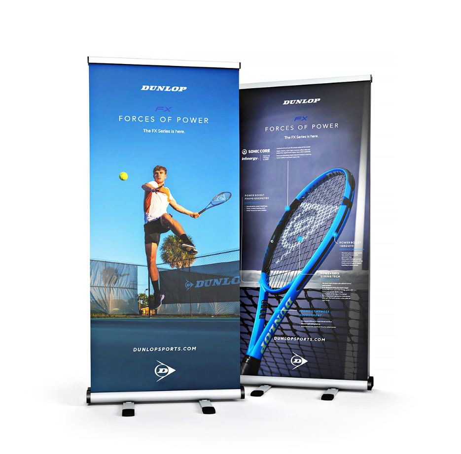 Retractable Trade Show Banner – 33x80 Vinyl Display with Stand | St. Charles IL