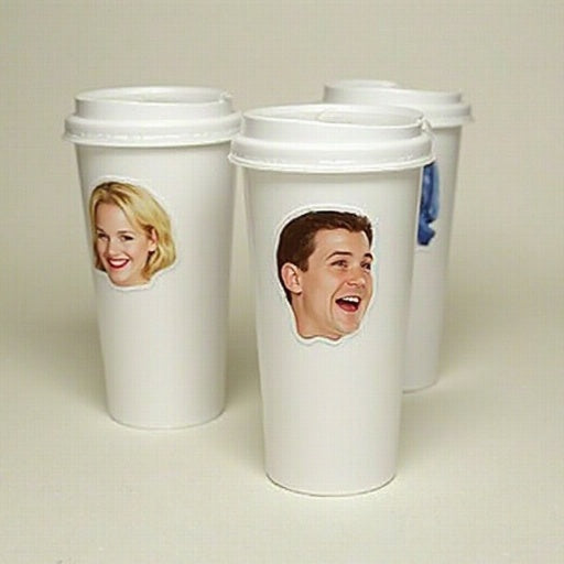 Custom Plastic Party Cups with Face Stickers – Personalized Favors for Weddings & Bachelorettes | St. Charles IL