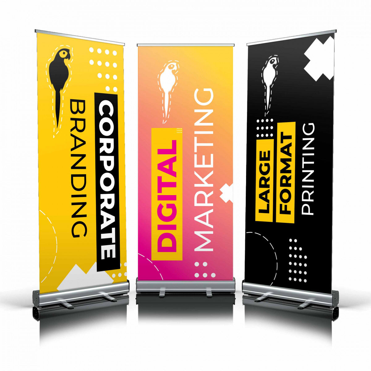Retractable Trade Show Banner – 33x80 Vinyl Display with Stand | St. Charles IL
