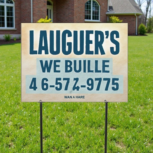 Custom Yard Signs with Stakes – Real Estate, Events & Promotions | St. Charles IL