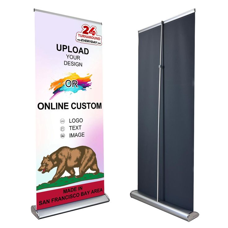 Retractable Trade Show Banner – 33x80 Vinyl Display with Stand | St. Charles IL