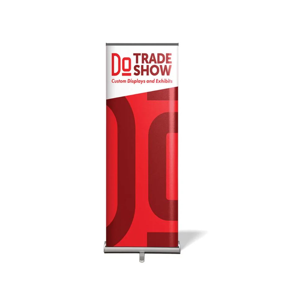 Retractable Trade Show Banner – 33x80 Vinyl Display with Stand | St. Charles IL