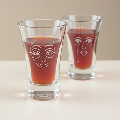 Customizable Shot Glasses with Face Stickers – Party Favors for Birthdays, Weddings & More | St. Charles IL