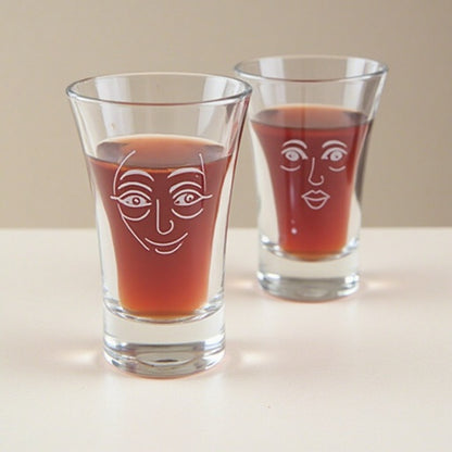 Customizable Shot Glasses with Face Stickers – Party Favors for Birthdays, Weddings & More | St. Charles IL