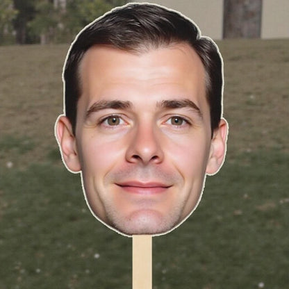 Custom Face on a Stick – Photo Props for Graduation, Bachelorette & Sports | St. Charles IL