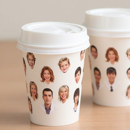 Custom Plastic Party Cups with Face Stickers – Personalized Favors for Weddings & Bachelorettes | St. Charles IL